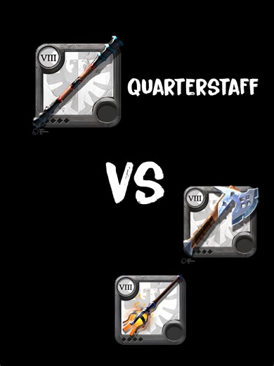 Quarterstaff vs Fire Battle Axe Showcase in Albion Online