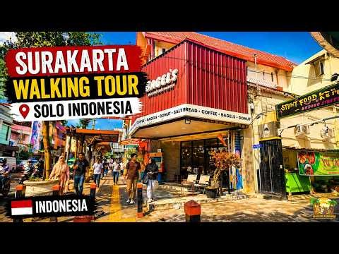 Surakarta Walking Tour | Solo Indonesia 🇮🇩 4K