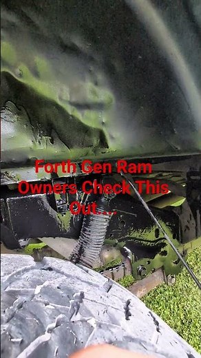 Fourth Gen Ram Rust Prevention Spot Reminder