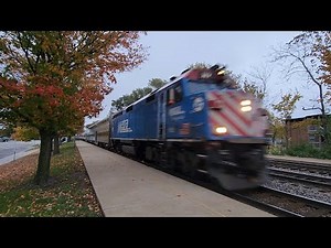 Metra Express at 80mph with Metra #119 and P5 action