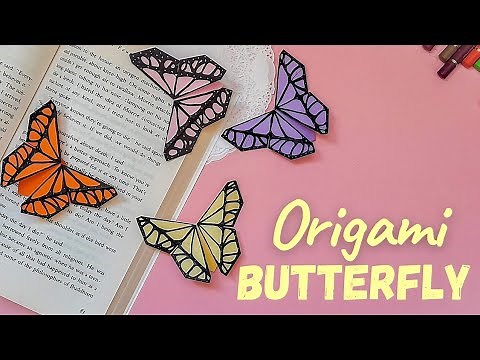 Origami Butterfly Bookmark: How to make🦋📖