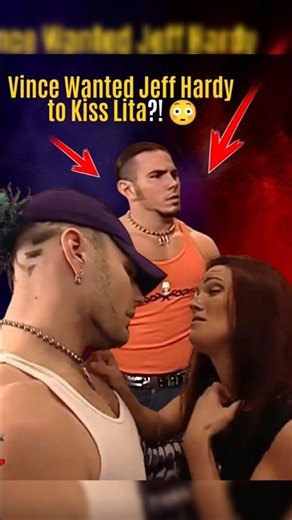 Vince Wanted Jeff Hardy to Kiss Lita?! 😳 #fypシ #wwe #thehardyboyz #matthardy #jeffhardy #Lita #raw