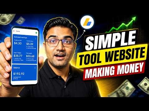 Simple Tool Websites Making Money in 2026 💰 Live AdSense Earning + Complete Domain & Hosting Setup