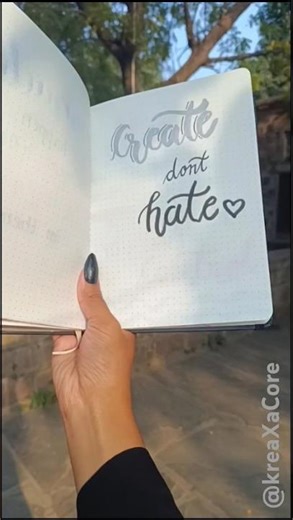 Satisfying ASMR lettering – create, don’t hate ✍️✨#shorts