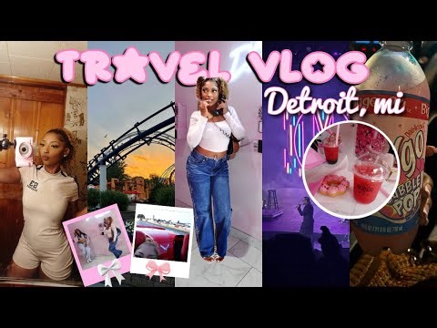 TRAVEL VLOG | visiting my hometown ☆ detroit, mi | concert, cedar point, dream cruise, family, etc!