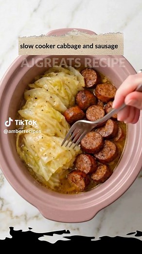Slow Cooker Cabbage and Sausage Recipe | Comfort Food