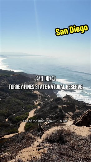 Torrey Pines State Natural Reserce - one of the best hike in San Diego. You can book a bike ride there! #sandiego #torreypines #sandiegothingstodo #sandiegohike #california