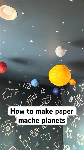 How to make paper mache planets
