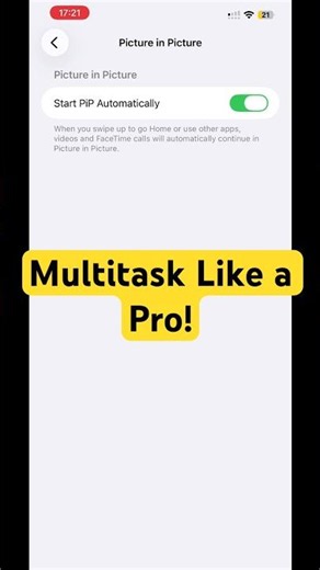 Watch Videos While Chatting! iPhone PiP Tutorial #pip #iphone #youtubetips