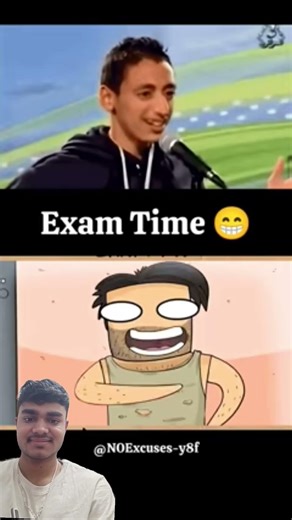 Exam Time 🫢🤣 #funnycartoon #animationmeme #reaction #trending