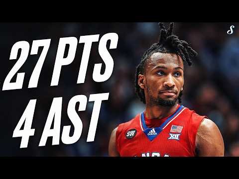 Darryn Peterson DROPS 27 in Allen Fieldhouse Finale 🔥