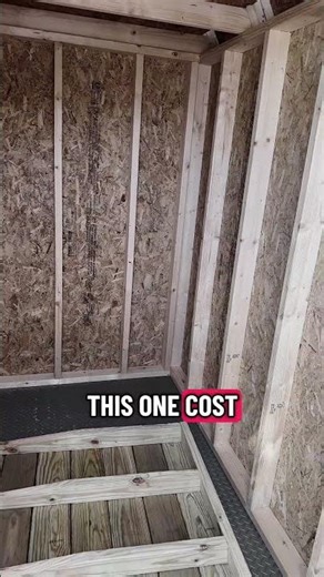 Here’s an 8x8 lofted barn! Perfect for extra storage without a huge footprint #shorts #shed #diy