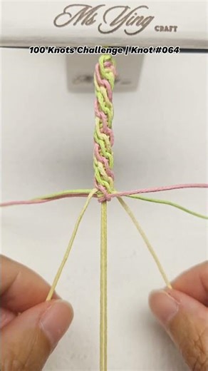100 Knots Challenge | Knot #064🔥 | Knotting Tutorial Series #shortstutorial #knot #macrameknot #diy
