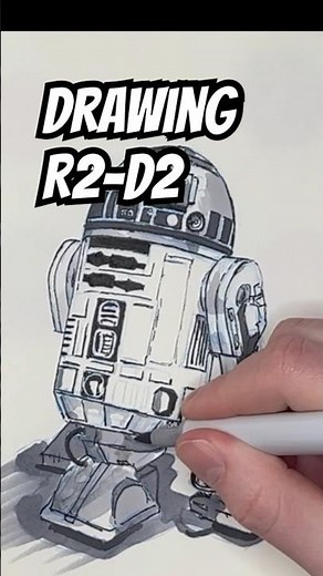 Drawing a droid R2-D2