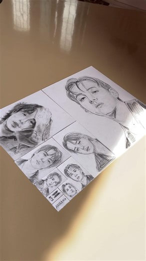 How small can I draw BTS all characters ?