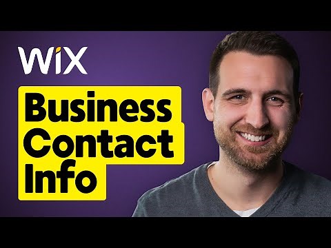 How to Add Business Contact Info on Wix