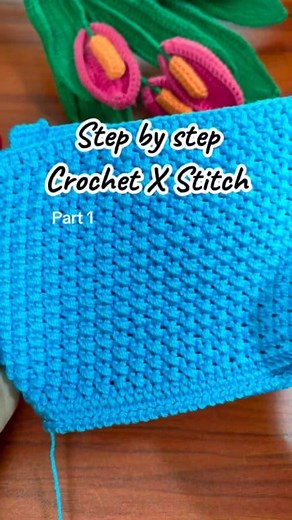 4.6K views · 93 reactions | Beautiful crochet X stitch. Step by Step 殺 | Larissa Crochet | Facebook