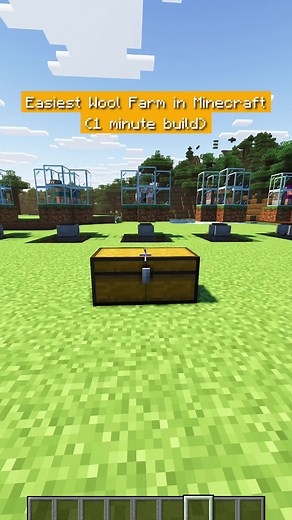 Easiest AFK Wool Farm in Minecraft Java & Bedrock
