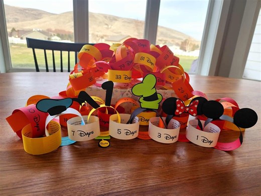Disney Countdown Chain With Trivia, Fully Assembled - Etsy