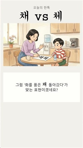 채 vs 체