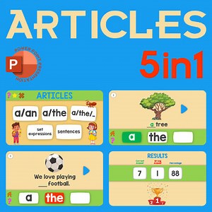 Articles (The, A, An) 5in1 (PowerPoint)