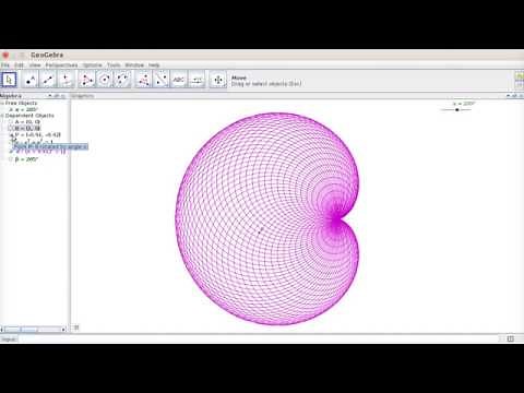 El Cardioide en Geogebra