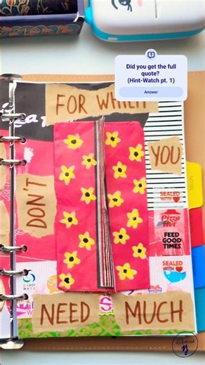 Junk journaling with leftover scraps - pt.2 ✂️📖✨