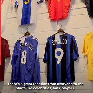 13K views · 142 reactions | The best collection of football shirts you could lay your eyes on! An inside look at Classic Football Shirts incredible collection of retro shirts before they moved to their new location..螺 | GiveMeSport | Facebook