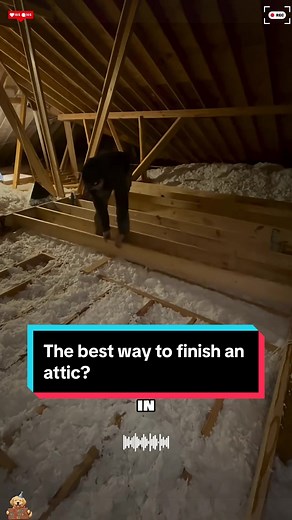 The best way to finish an attic? #handyman #diy #craftsmanship #construction #doityourself