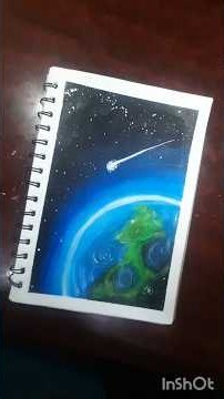 Easy Earth Drawing with Oil Pastels 🌍🎨 | Satisfying Oil Pastel Art #shorts