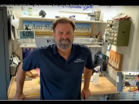 ASTM E303-22 (2022) Floor Slip Resistance Test using the British Pendulum Tester