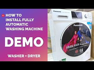 How to install a fully automatic washing machine | Panasonic Front Load Washer and Dryer Review