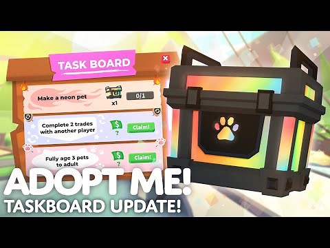 🦑 TASKBOARD UPDATE! 📋 Daily Tasks & New Pets in Adopt Me! on Roblox