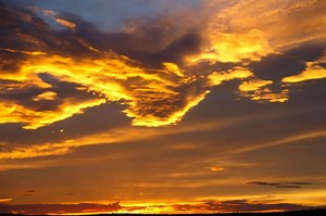 "The heavens declare the glories of God..." Sunset over the ranch on October 4th. | Rainbow Bible Ranch