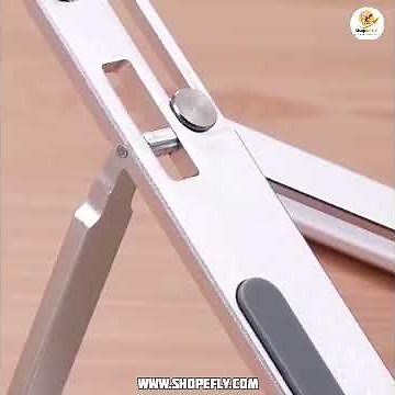 Adjustable Aluminum Laptop Stand | Foldable, Portable & Ergonomic Laptop Riser