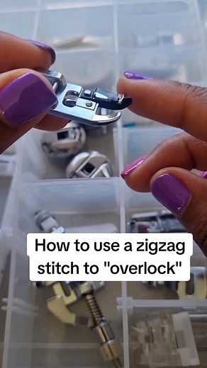 How to Use a Zigzag Stitch for Overlocking with Overcasting Presser Foot