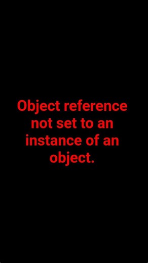 #Object reference not set to an instance of an object #upltgrade