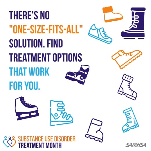 Different treatment options exist for substance use disorders – there is no one-size-fits-all solution. Clinical addiction care offers a range of treatments to meet you where you are. Find treatment that works for you: findtreatment.gov #TreatmentMonthFindtreatment.gov #TreatmentMonth | LAPP