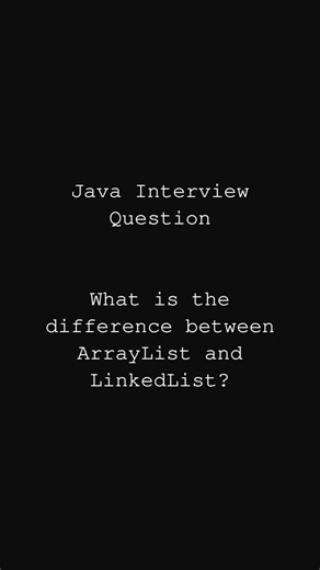ArrayList vs LinkedList | Java Interview Questions #java #coding #interviewquestions