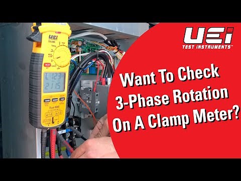 UEi DL599 - Want to check 3-phase rotation on a Clamp Meter?