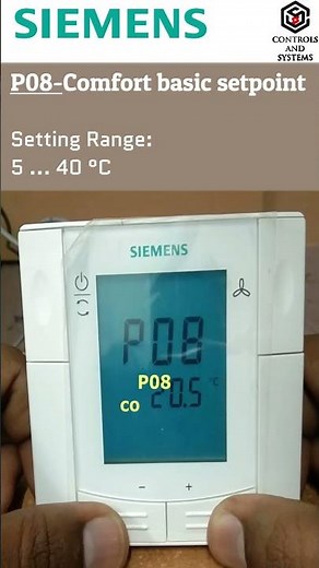 #Siemens RDF 300.02 Thermostat Parameter Settings / #controlsandsystems