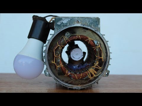 How to Make a Dynamo Generator Light Bulbs Using DC Motor