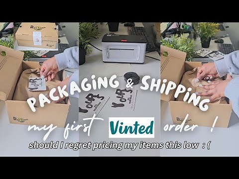 Packaging My First Order from Vinted | How I package & Ship My First Vinted Order | Vinted Vlog
