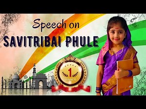 Speech on Savitribai Phule | 1st Prize Winner | Freedom Fighters | Fancy Dress Competition