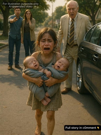 “Little Girl Thrown Out for One Spoon of Milk… What Happened Next Will Change Everything” The street was quiet, except for the soft cries of two tiny babies and the shaky sobs of an 8-year-old girl trying desperately to comfort them. Sofía Castillo was thin, small, and trembling—not just from fear, but from the weight of responsibility she carried on her young shoulders. Her 6-month-old twin brothers, Lucas and Mateo, were burning with fever, their cries echoing through the tiny Pasadena apartme