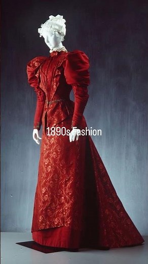 1890s Fashion 🩷❤️💛💚💙💜 which Victorian dress is would you choose? #victoriandress #victorianera