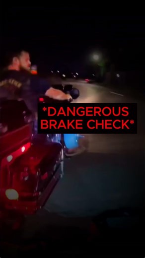 BIKER ROAD RAGE DANGEROUS BRAKE CHECK! #trends