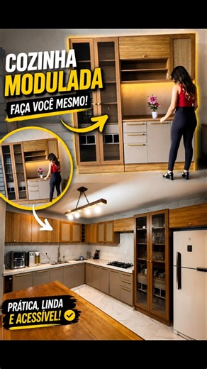 Cozinha moderna, bonita e acessível!