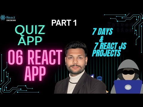 Quiz App in React 🧠 | Project Introduction | Day 6 | Part 1 | 7 Days React Series | Enginearg