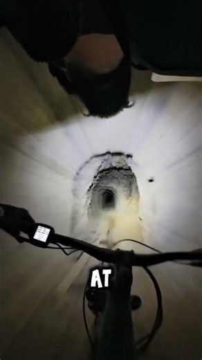 Alpine Tunnel MTB That Looks Impossible #extreme #mountainbike #fear #shorts